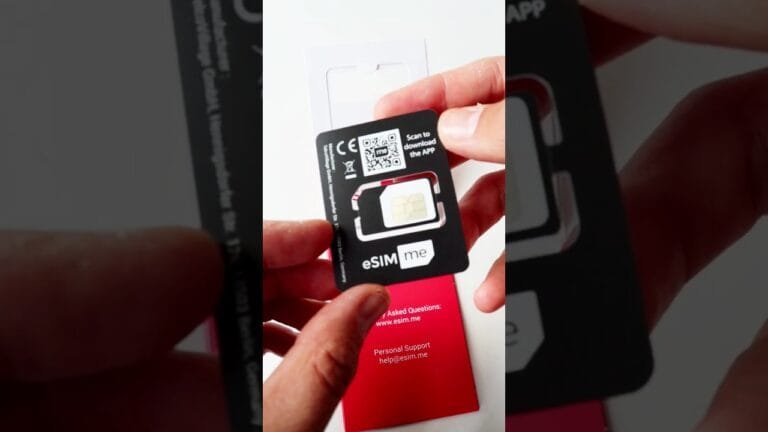 eSIM to SIM or Nano-SIM Adapter with Android App for Older Smartphones #shorts #esim