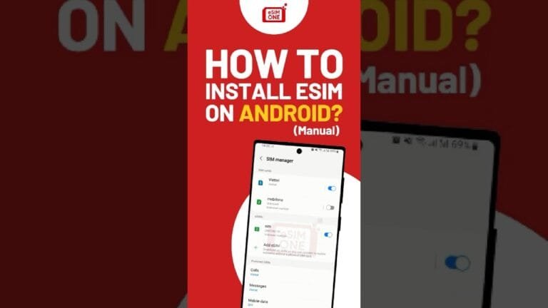 How to install eSIM on Android devices? (Manual) – eSIM ONE #esimone #howtosetup #esim #travelsim