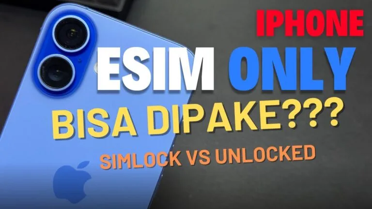 iPhone eSIM Only dan SIM Lock Bisa dipeke NORMAL? #simlock #esim