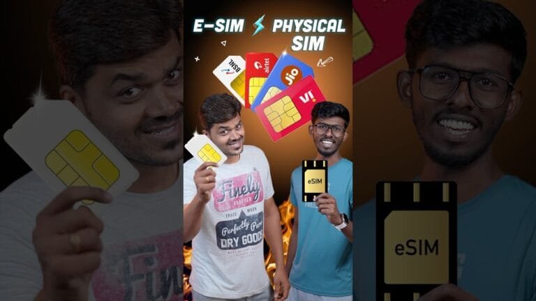 ⚡எது பெருசுன்னு அடிச்சு காட்டு 😎Physical SIM vs eSIM #shorts #SIM