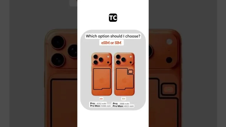 🔋 eSIM or SIM – Which one should you choose?#iPhone17 #iPhone17Pro #iPhone17ProMax #AppleTips