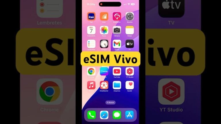 Como Ativar o eSim da Vivo no iPhone – esim vivo app #vivo #esim  #smartphone #iphone #dicas