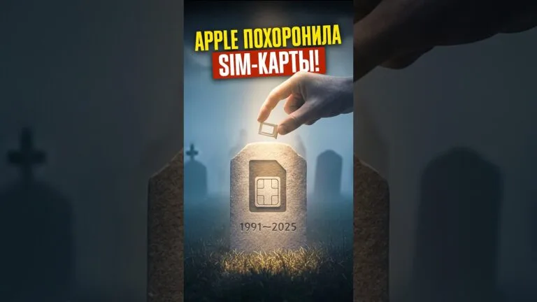 💀 КОНЕЦ ЭПОХИ ФИЗИЧЕСКИХ SIM-КАРТ: теперь ТОЛЬКО ESIM! Спасибо, Apple!